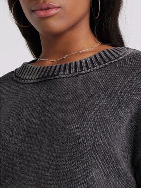 BP. Acid Wash Oversize Cotton Sweater